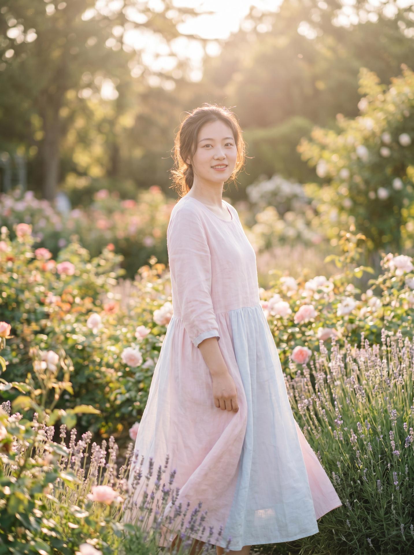 jk学生妹美图：清新自然美少女写真